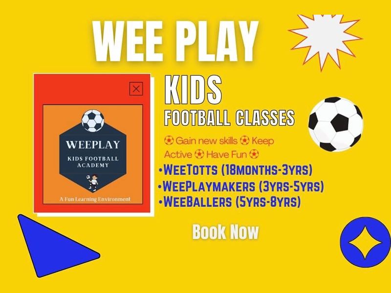 Fun Weekly Kids Football Classes - UK