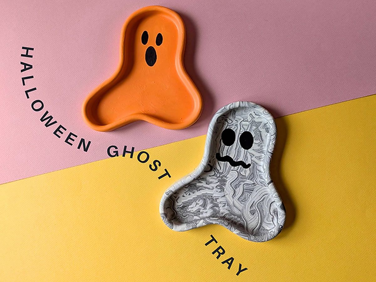 Halloween Ghost Tray - Eco-Resin Craft Workshop