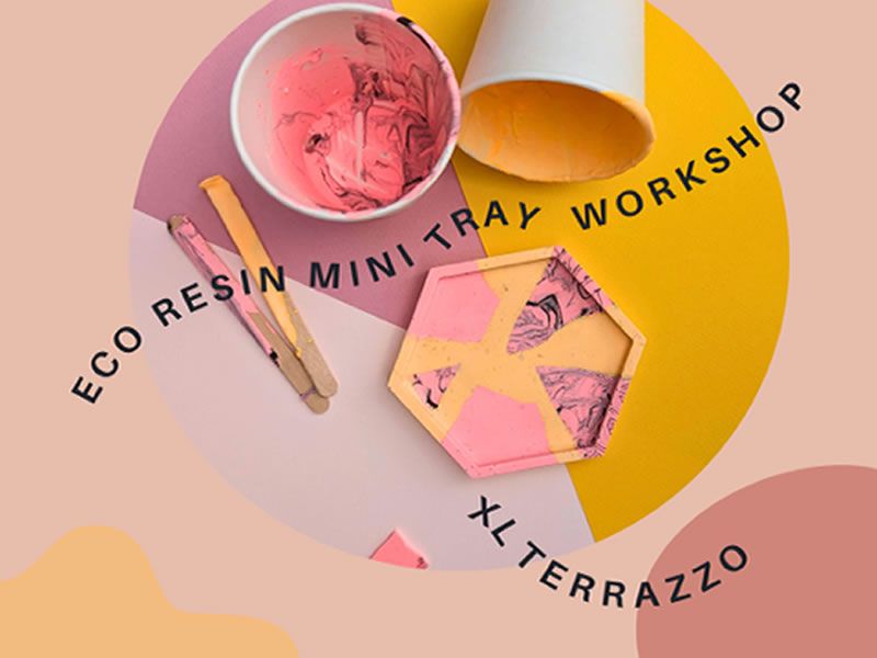 Eco Resin Mini Tray - XL Terrazzo - Craft Workshop