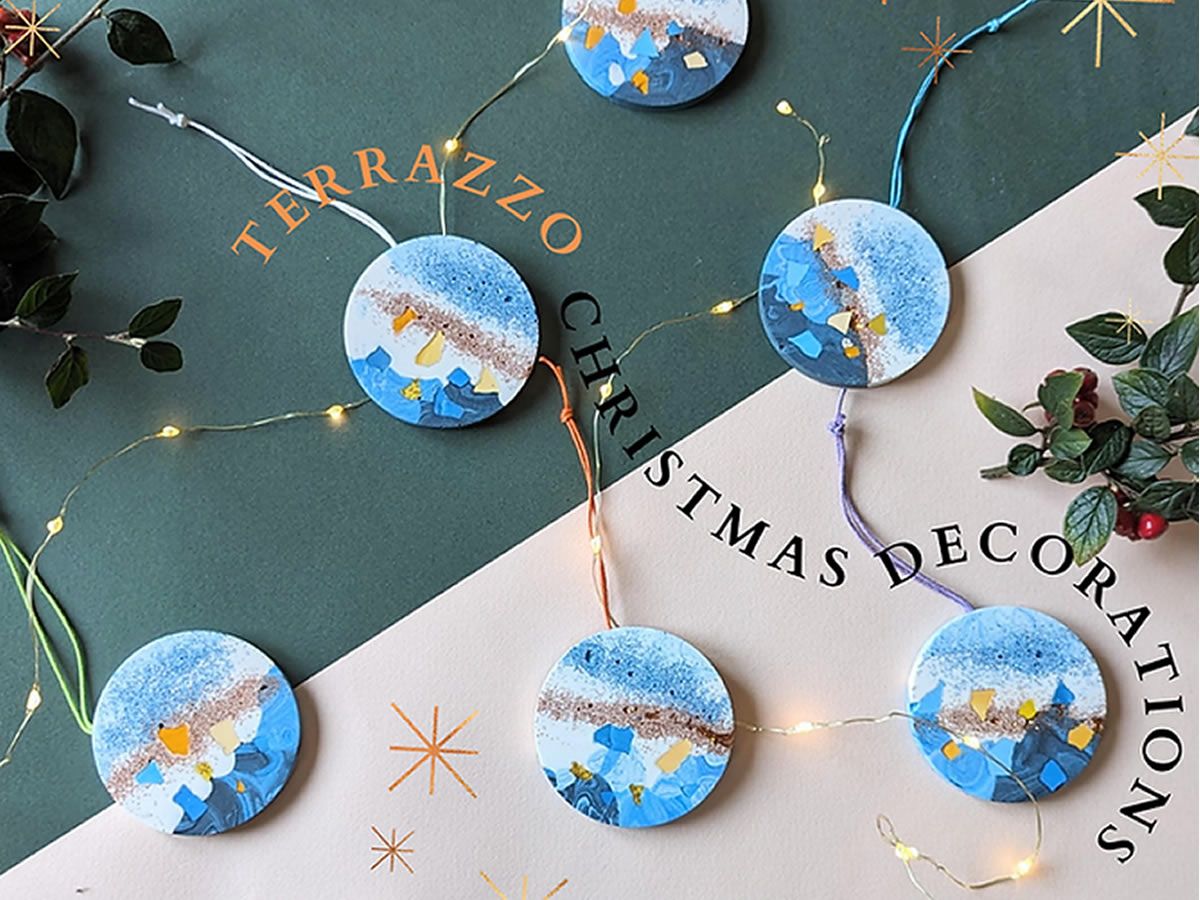 Terrazzo Christmas Decorations - Eco-Resin Craft Workshop