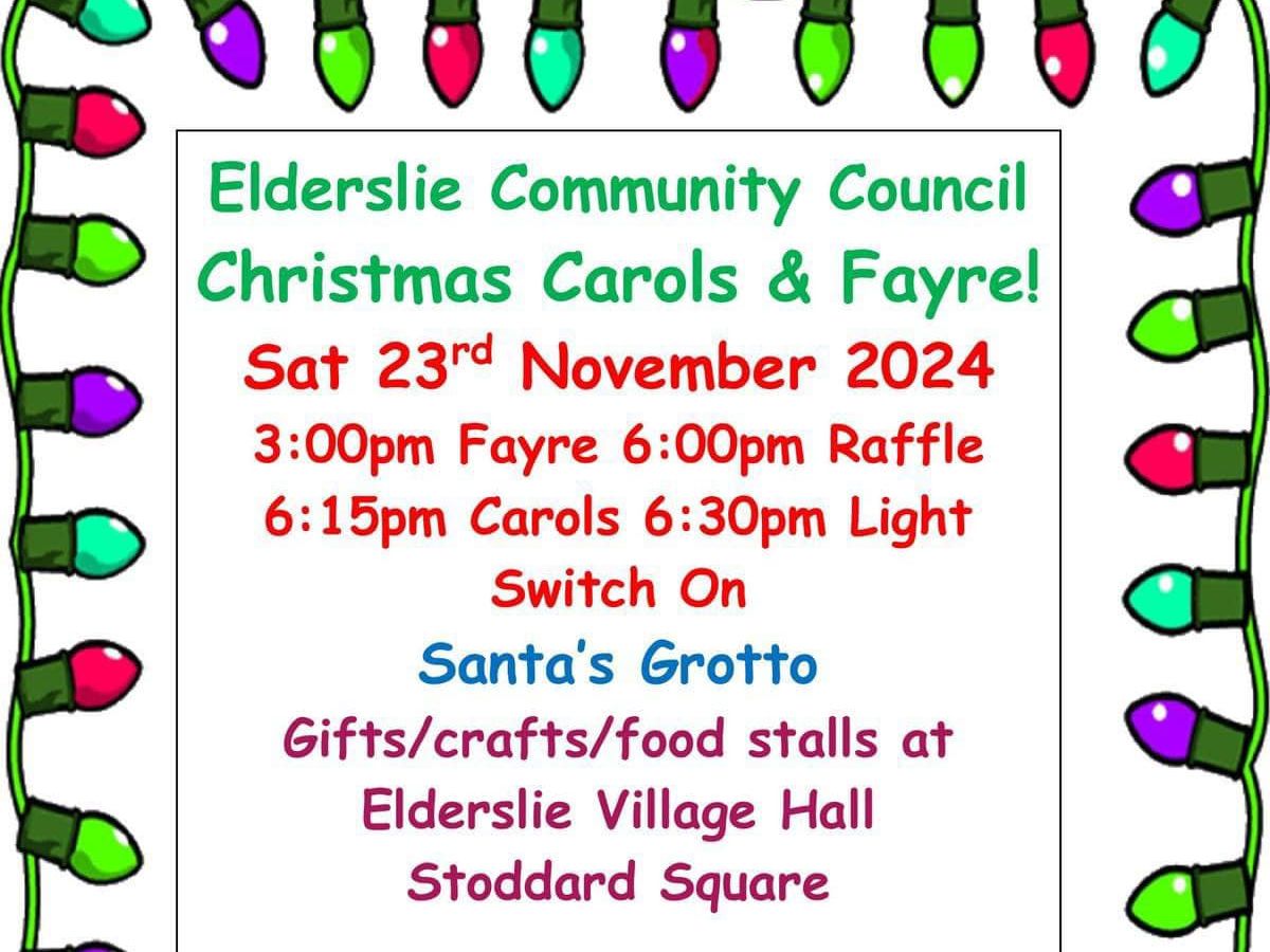 Elderslie Christmas Fayre and Light Switch On