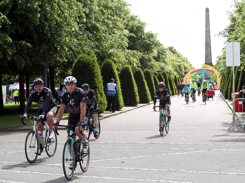 Thousands of bicycles fill the streets for the inaugural Ford RideGlasgow FreeCycle