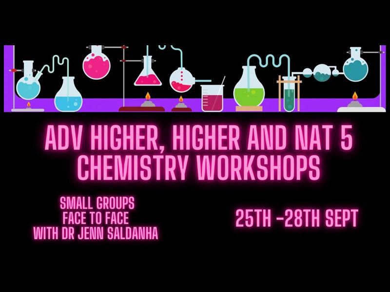 Dr Jenn Chemistry Workshop for National 5, Higher and Advanced Higher Chemistry