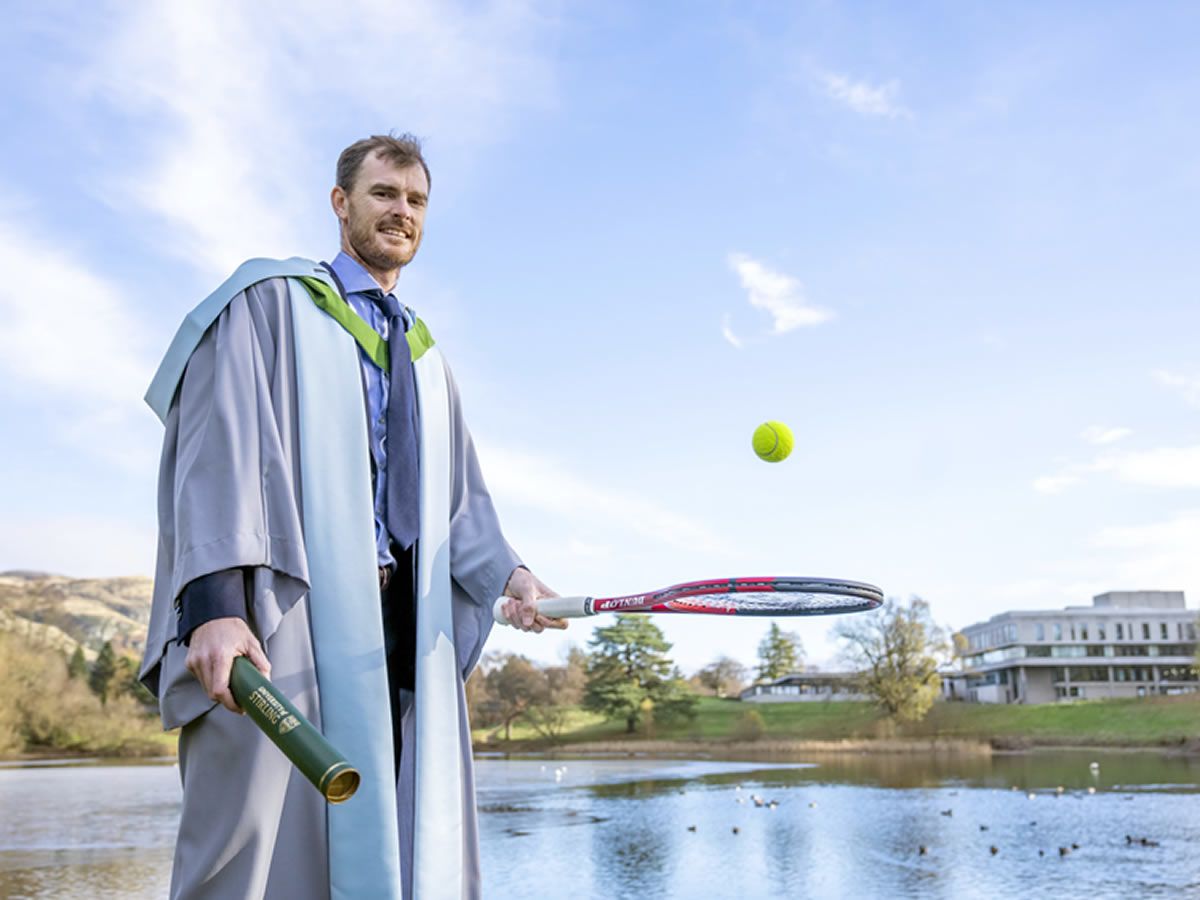 Tennis ace Jamie Murray awarded honorary degree by University of Stirling