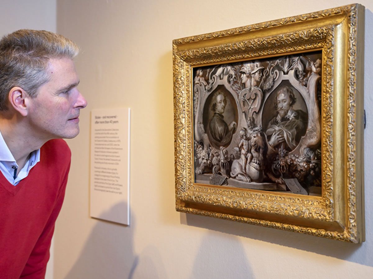 A striking painting stolen over 40 years ago goes on display in Scotland for the first time