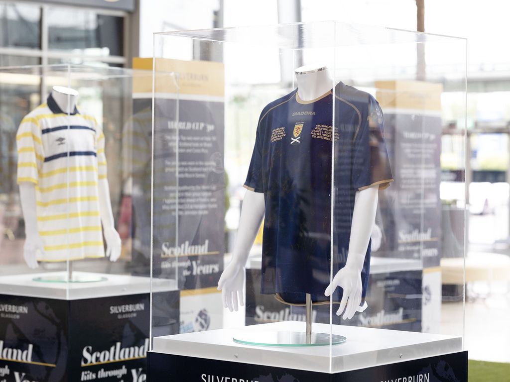 Silverburn reminisce footie memories with exclusive Scotland Kits Through the Years exhibition