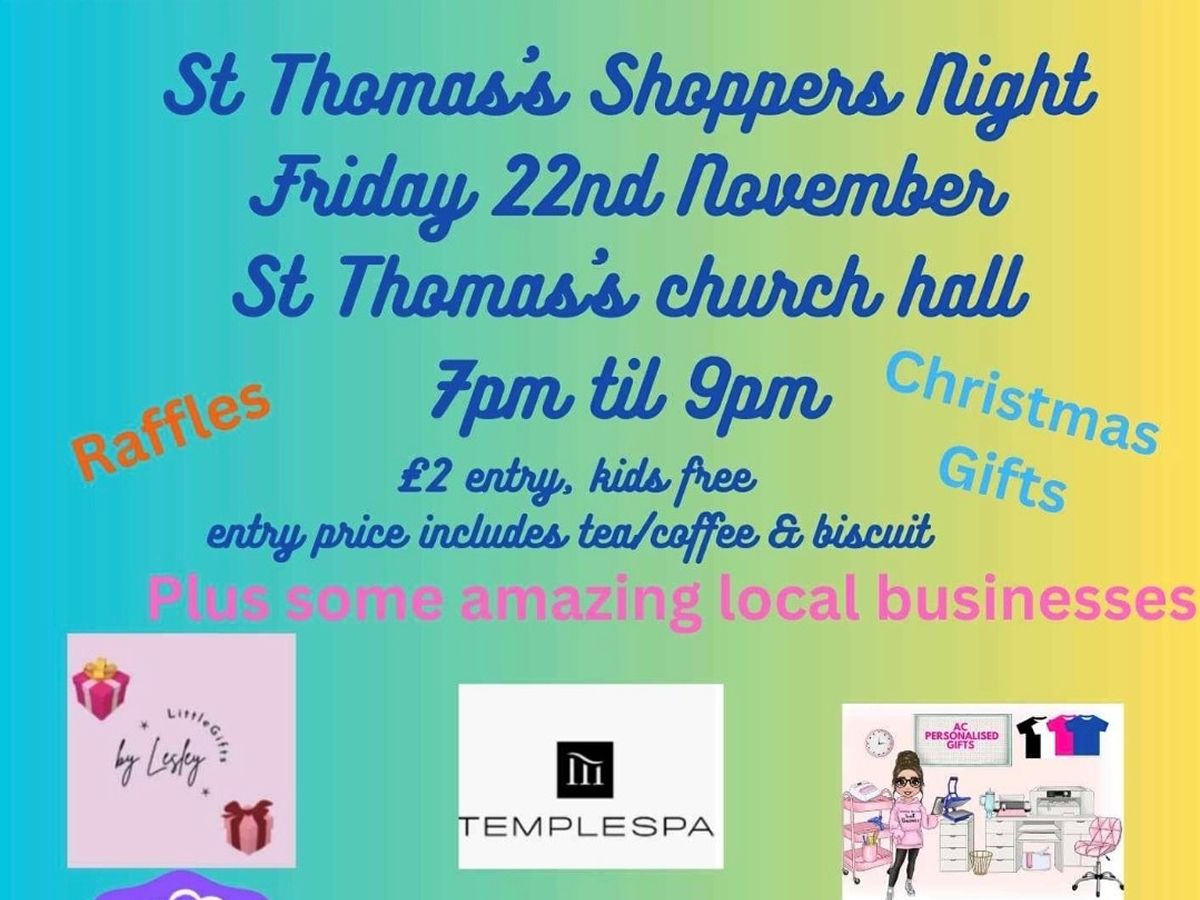 St.Thomas’ PTA Shoppers Night