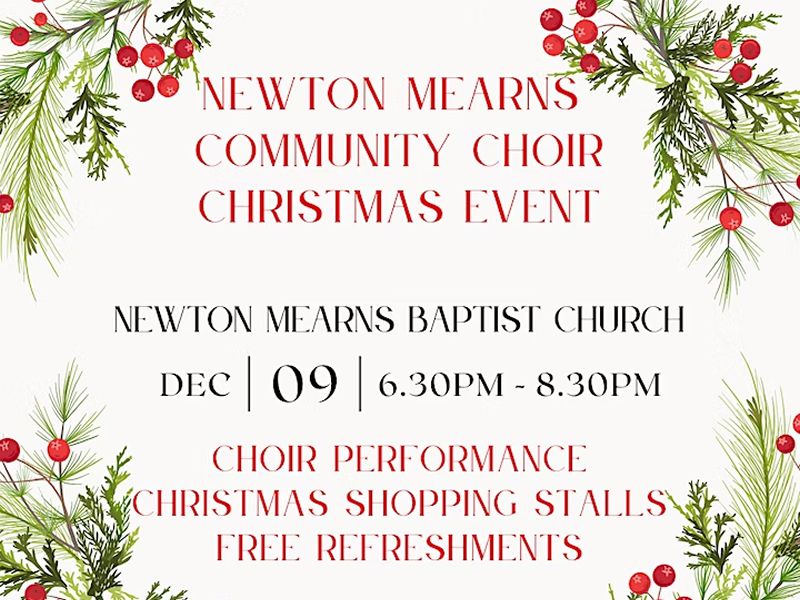 Newton Mearns Community Choir Christmas Event