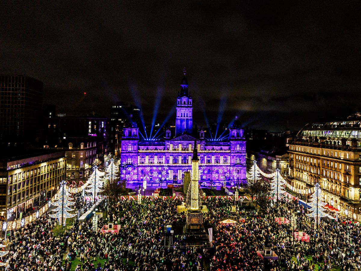 Christmas lights switch on to kickstart festive celebrations in Glasgow