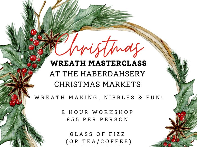 Christmas Wreath Masterclass at The Haberdashery Glasgow, Glasgow West ...