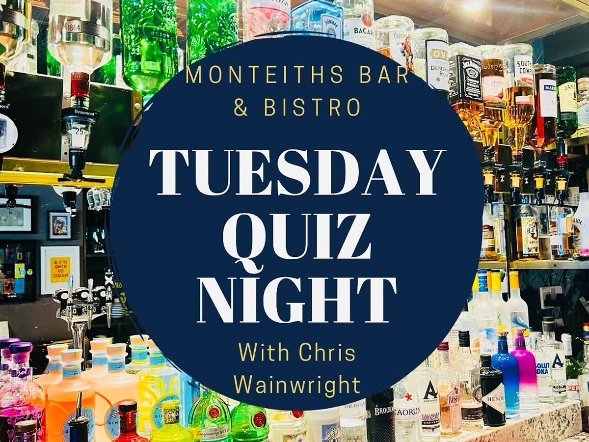 Monteiths Bar Quiz Night