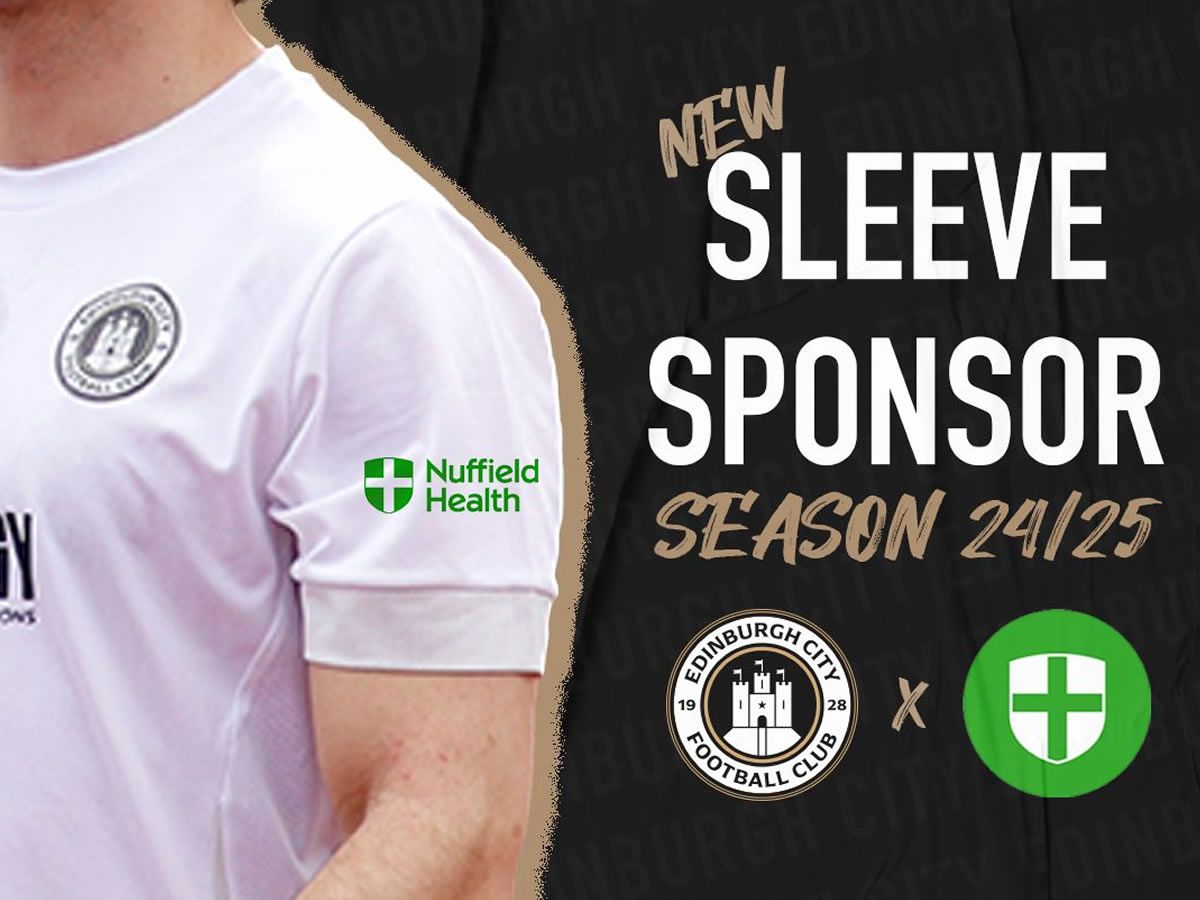 Edinburgh City FC Announces Sponsor Partnership with Nuffield Health