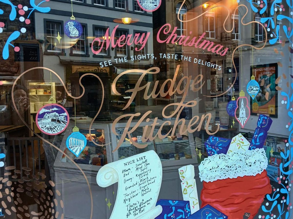 Fudge Kitchen Edinburgh unveils sweet festive window display, and there are even sweeter treats inside...