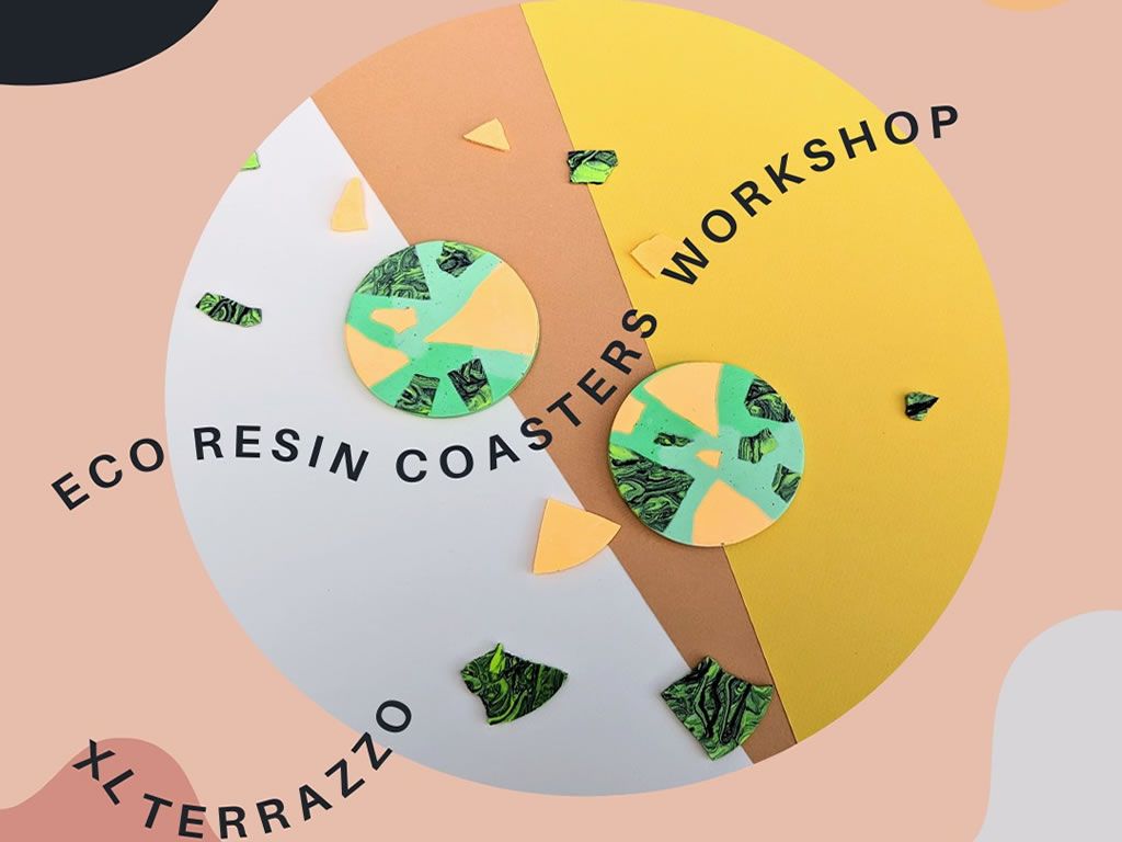 Eco Resin Coasters - XL Terrazzo Craft Workshop