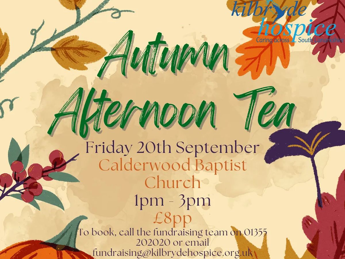 Kilbryde Hospice’s Autumn Afternoon Tea