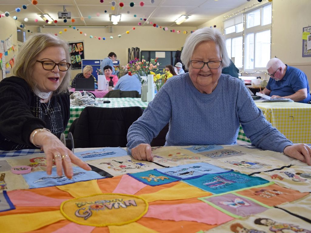 Community Gallery - An Embroidery Panel and Collaborative Drawing Work Exhibition by Craft Café Govan