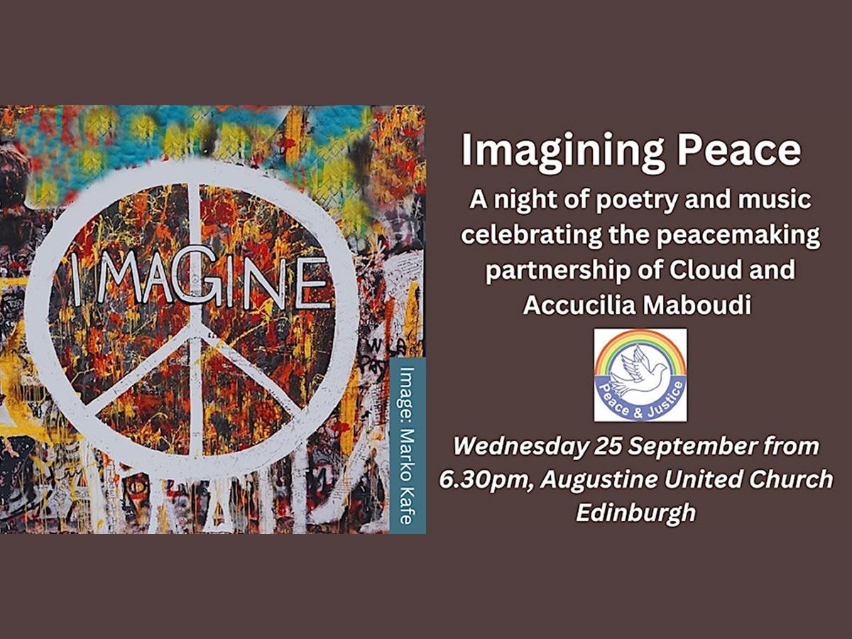 Carnall Peace Award. Imagining Peace: A night of poetry and music celebrating peacemakers