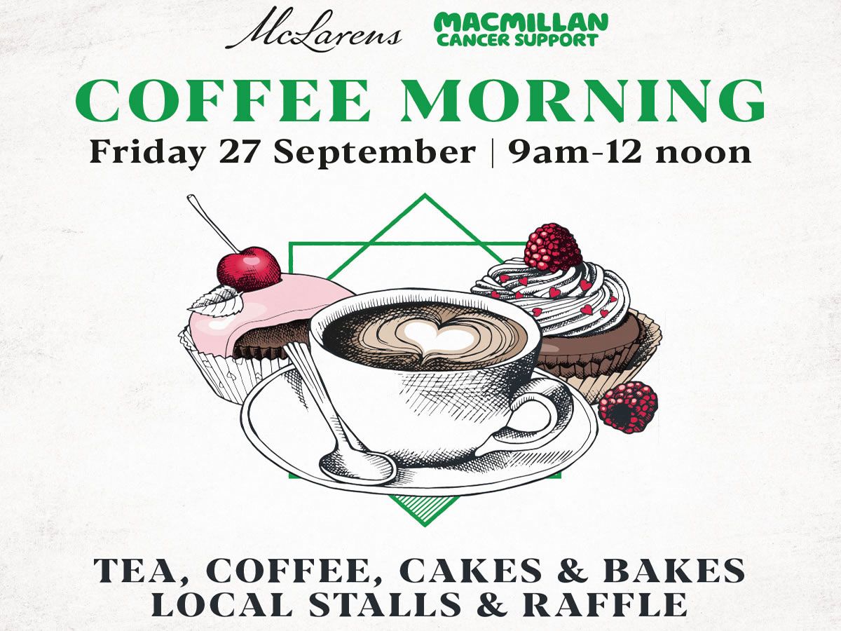 McLarens on the Corner: Macmillan Coffee Morning