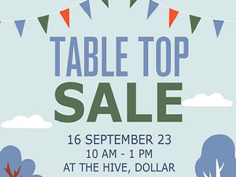 Dollar Table Top Sale