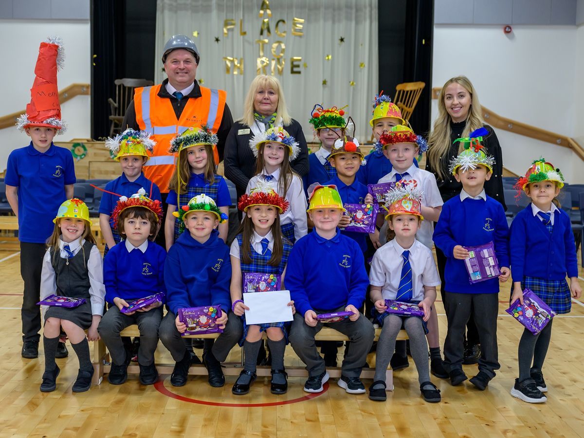 Housebuilder lays career foundations for Lanarkshire pupils with Christmas design competition