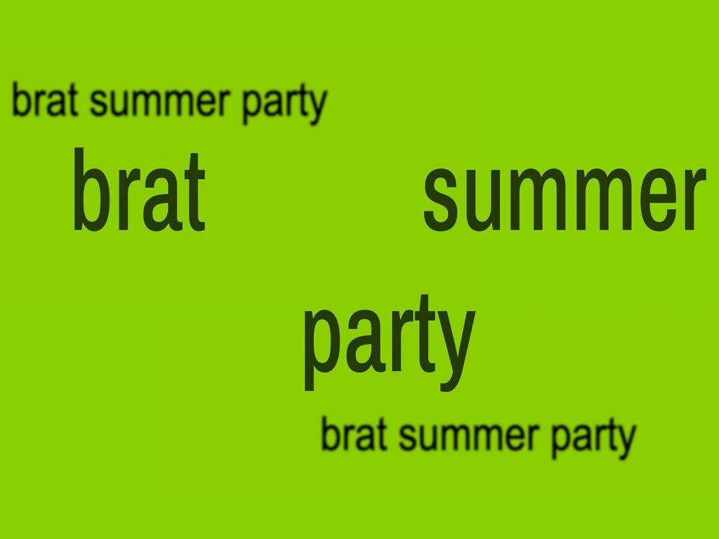 Brat Summer Party