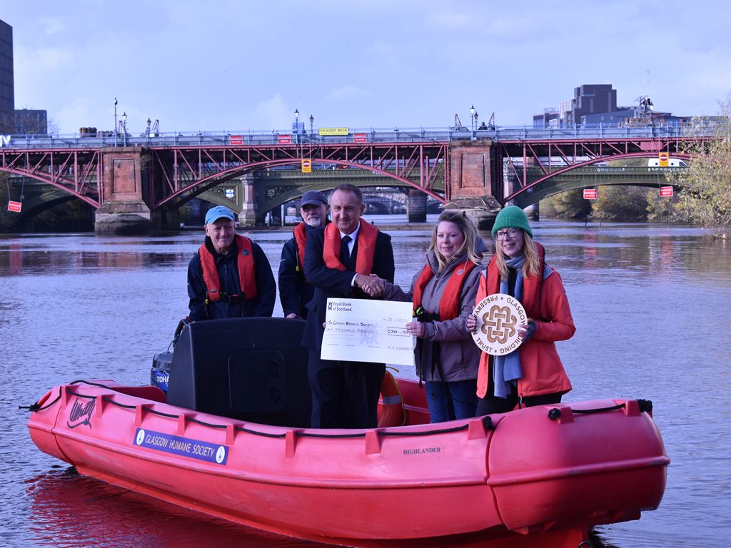 Lifesaving commitment of Glasgow Humane Society recognised at symbolic