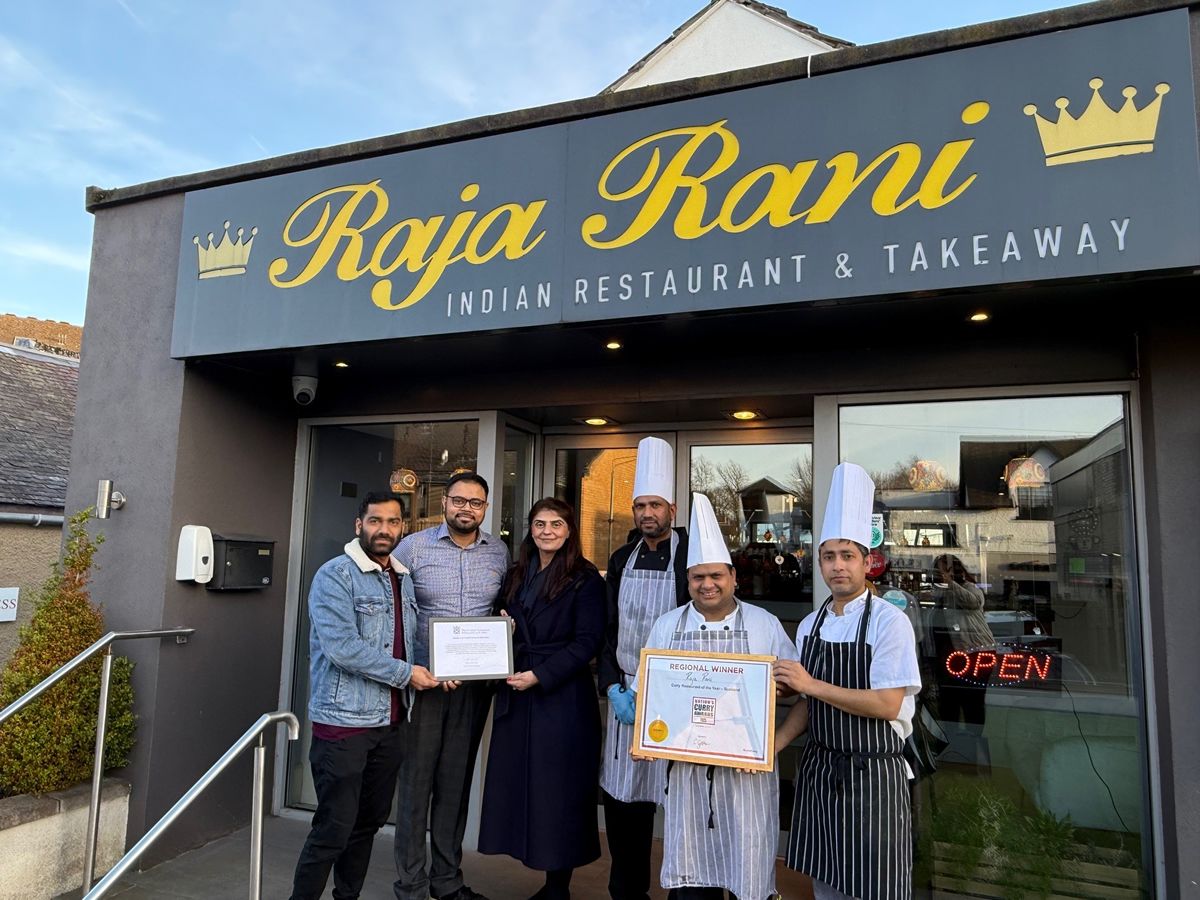 Award winning Raja Rani Restaurant named Best Curry Restaurant in Scotland