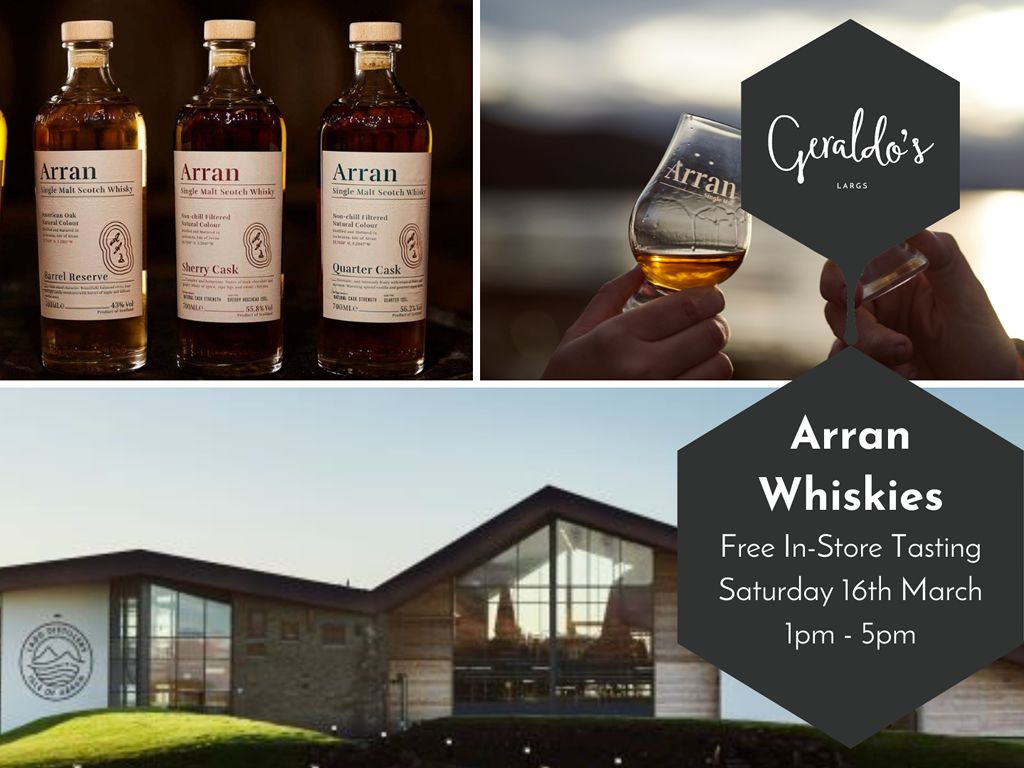 FREE Isle of Arran Whisky Tasting