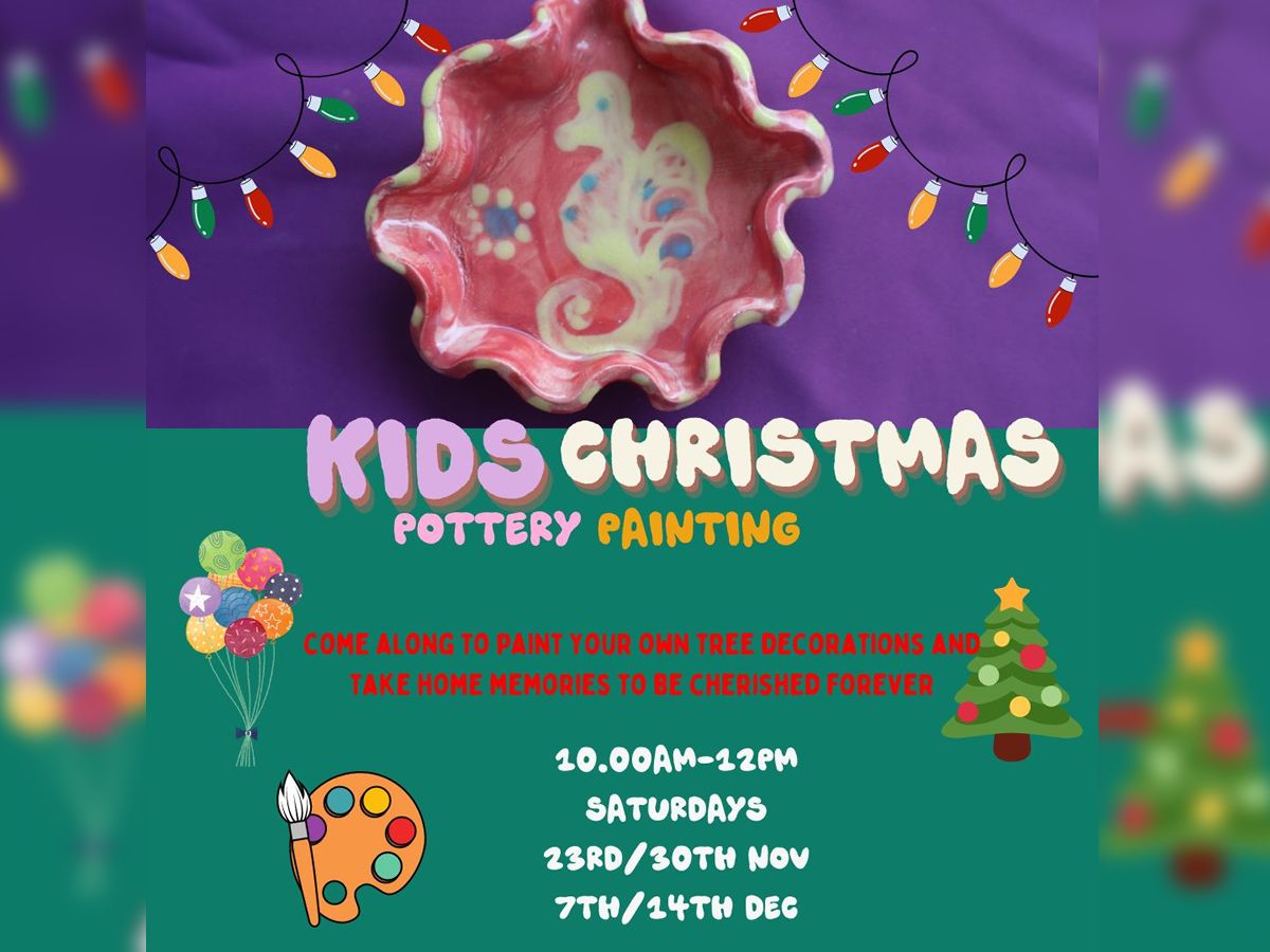 Kids Festive Pottery Painting