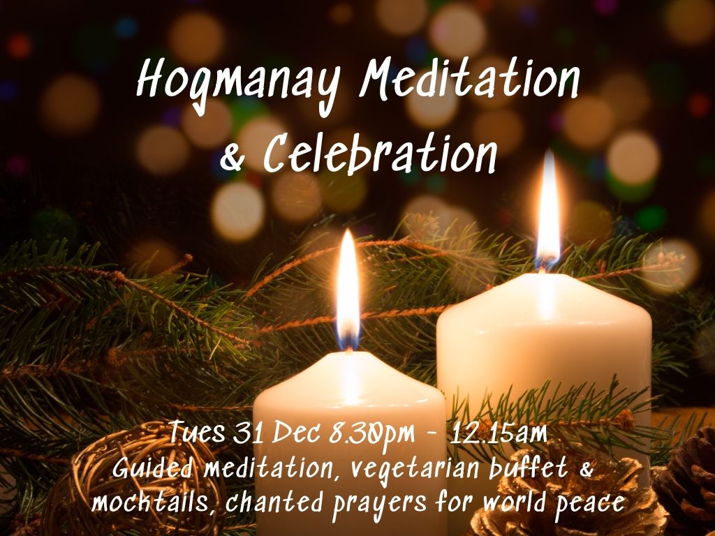 Hogmanay Meditation & Celebration - An Alternative New Year’s Eve