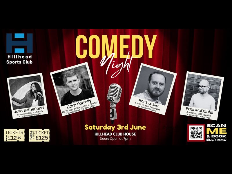 Standup Comedy Night at Hillhead Sports Club