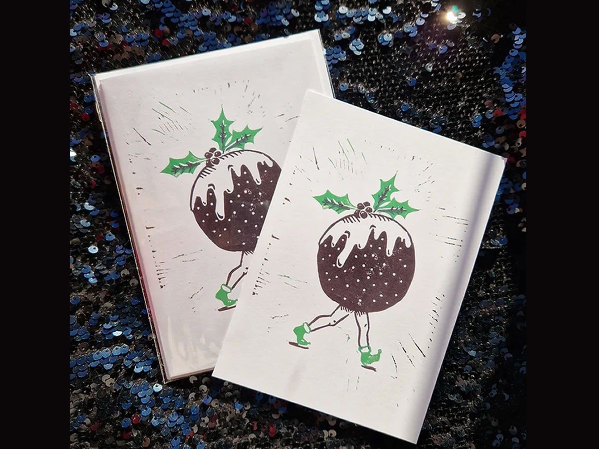 Learn to Lino Print a Christmas Card