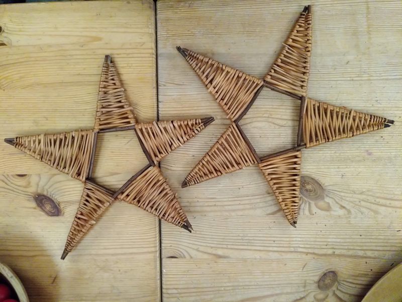 Festive Star Willow Weaving