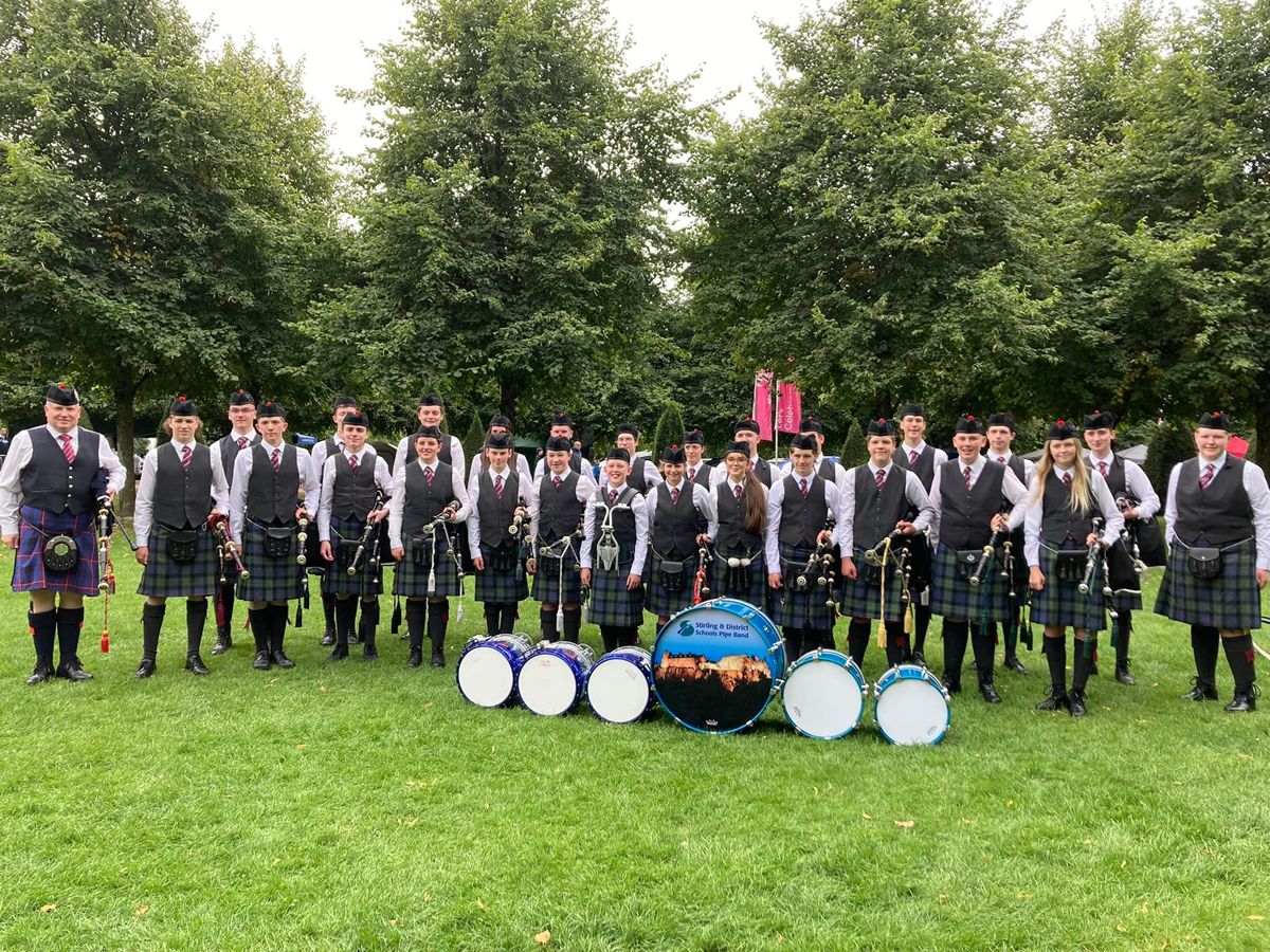 Go fourth! Stirling schools pipe band celebrates World Championship success