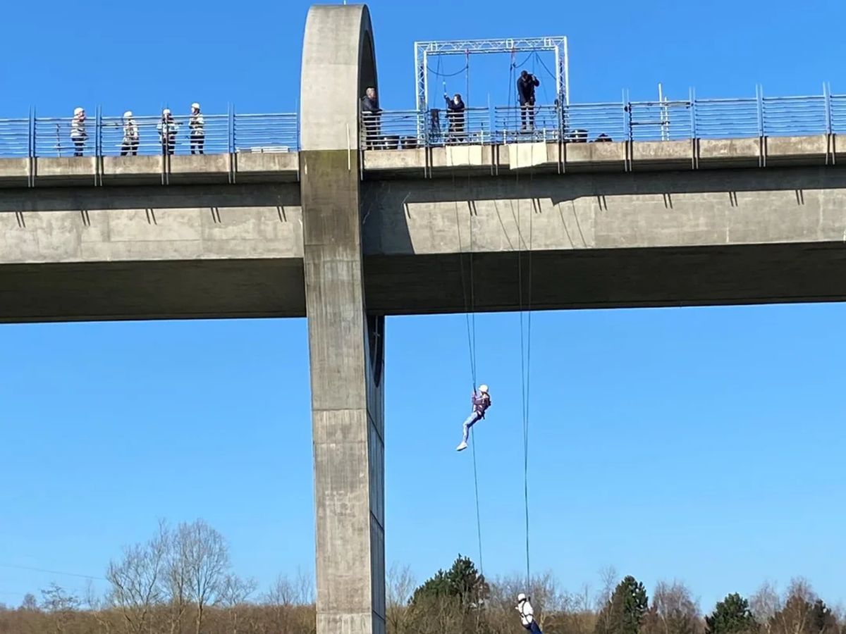 St Vincent’s Hospice Falkirk Wheel Abseil