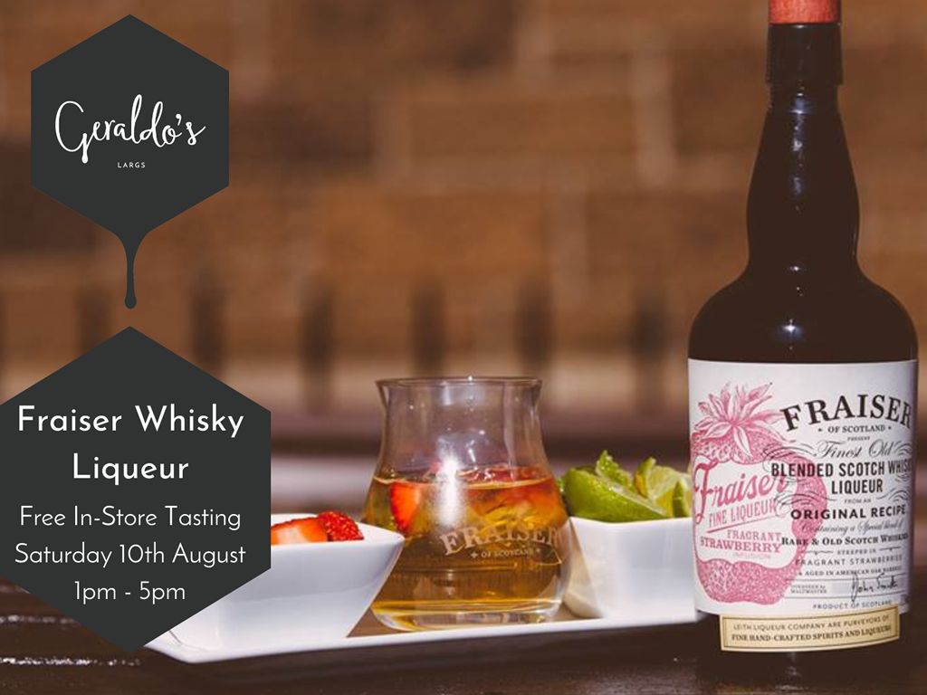 FREE Fraiser Whisky Liqueur In-Store Tasting