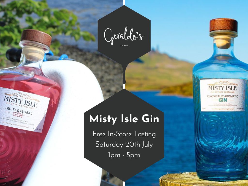 FREE Misty Isle Gin Tasting