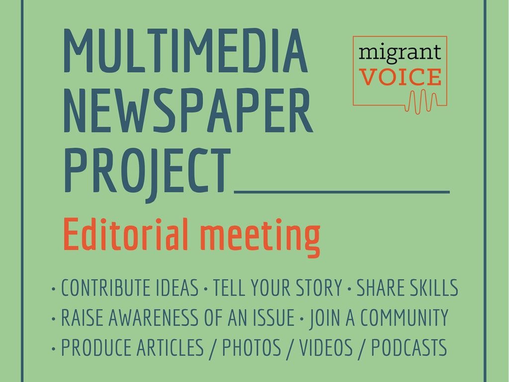 Migrant Voice’s Multimedia Newspaper: Editorial Meeting