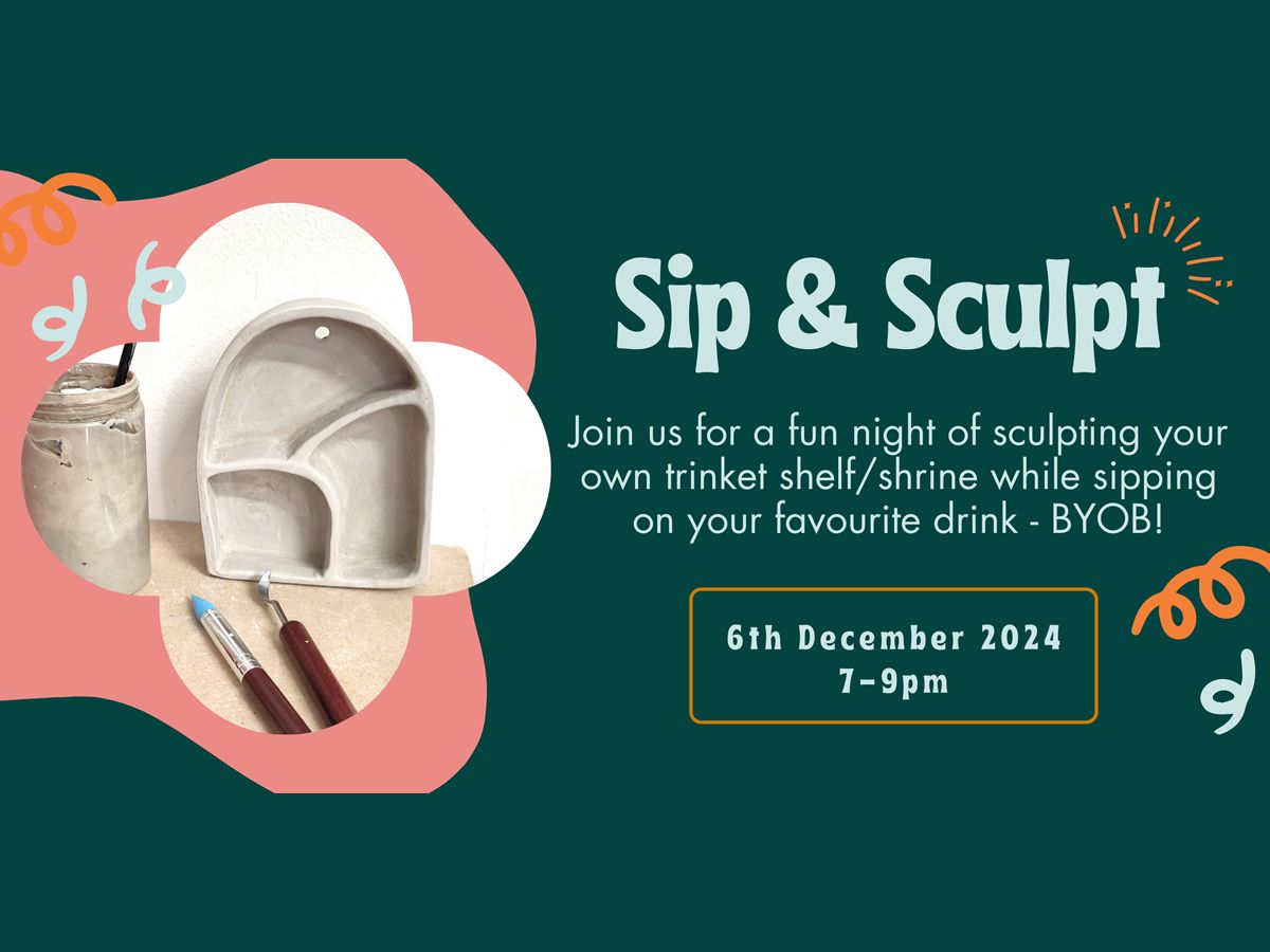 Sip & Sculpt: Ceramic Trinket Shelf / Shrine Workshop