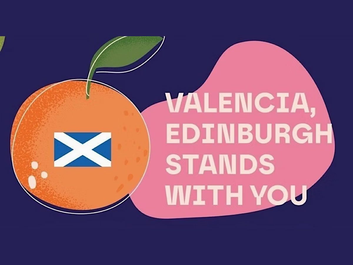 Valencia, Edinburgh Stands with You