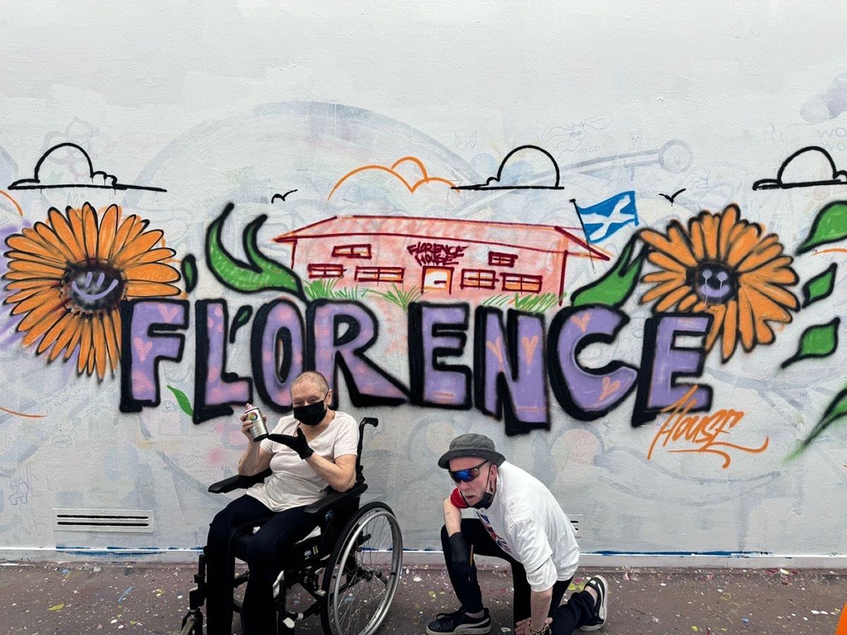 Govan care home residents embrace street art at the first purpose built graffiti studio in Scotland