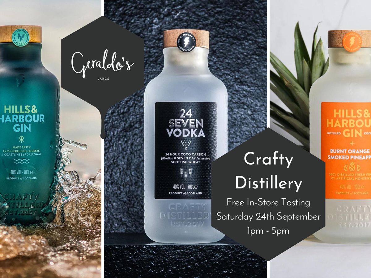 FREE Crafty Distillery In-Store Tasting