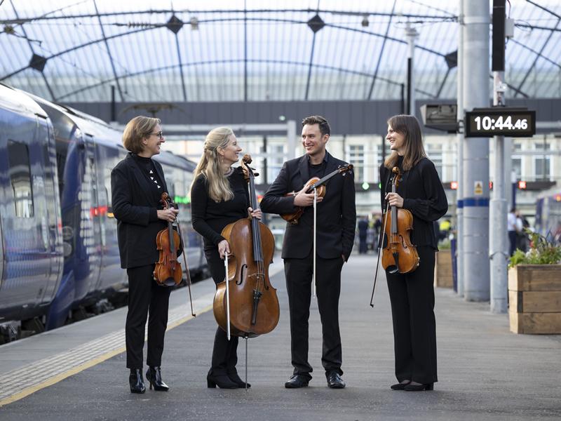 The Royal Scottish National Orchestra celebrates the official opening of Queen Street Station Glasgow