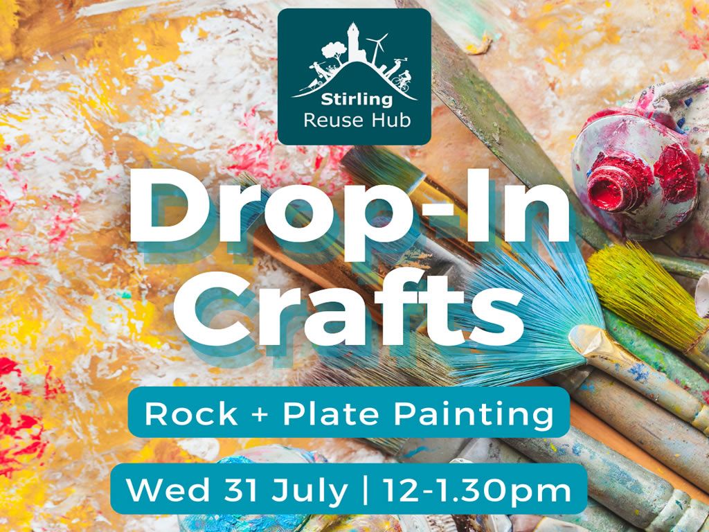 Drop-in crafts - rock and plate painting