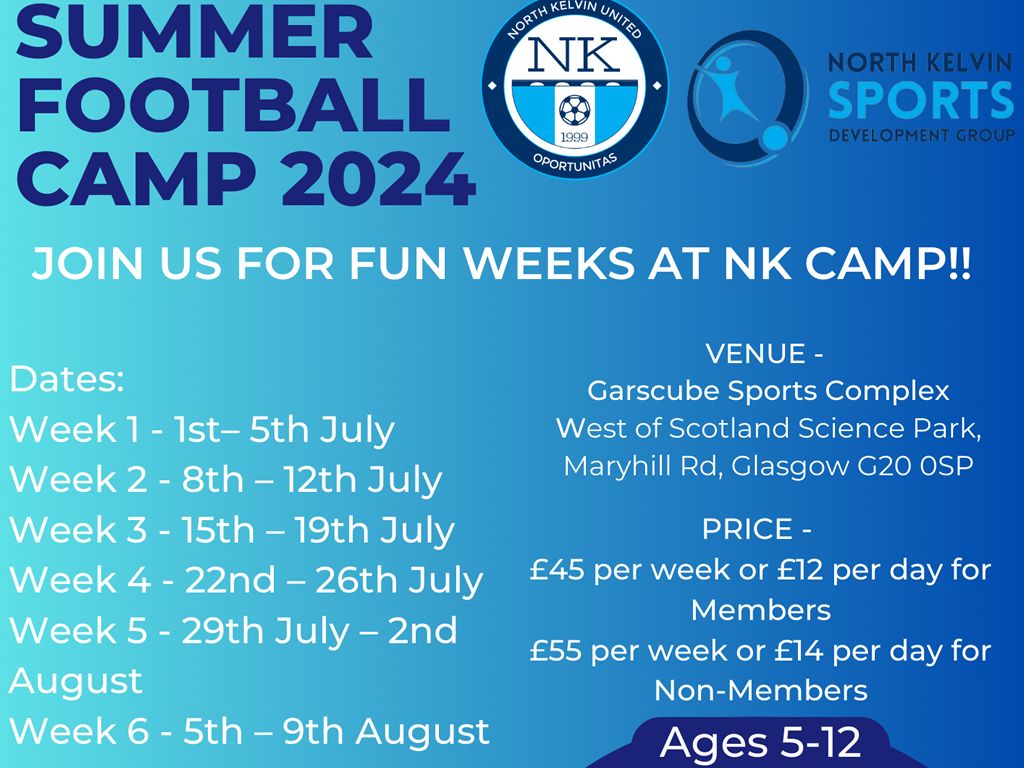 North Kelvin - 6 Week Summer Football Camp