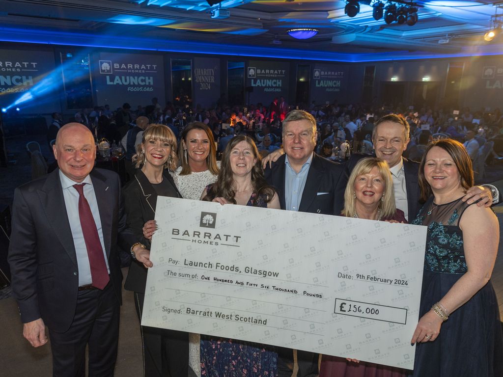 Housebuilder raises over 150K at annual charity dinner to help support Glasgow families