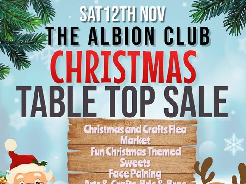 The Albion Club Christmas Table Top Sale