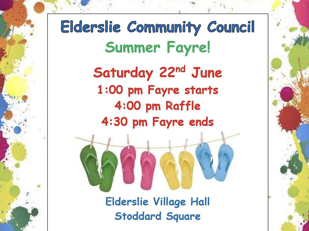 Elderslie Community Council Summer Fayre