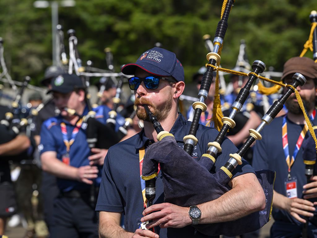 Redford Barracks Hosts Final Rehearsal For The Royal Edinburgh Military Tattoo