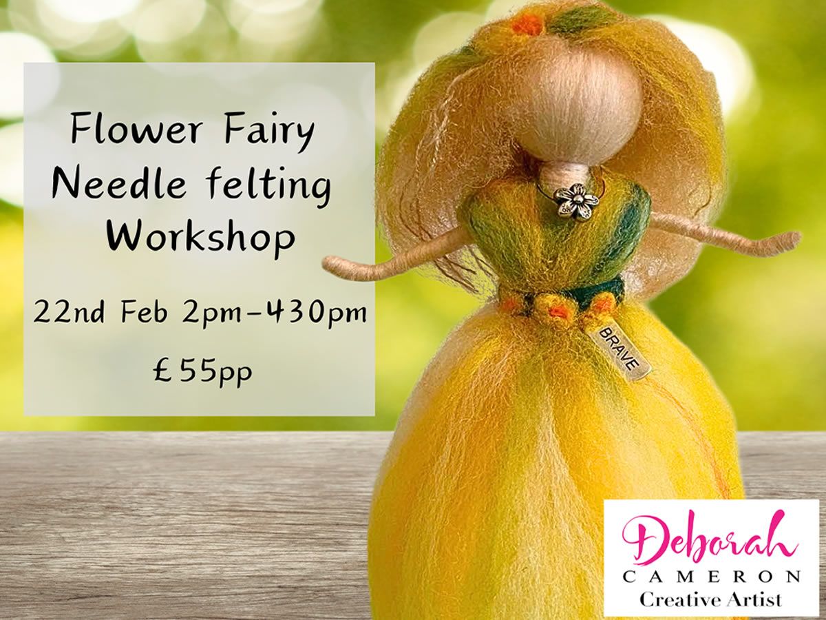 Flower Fairy 3D Needle Felting Workshop